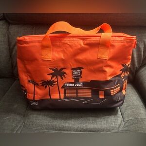 Trader Joe’s Orange and Black Full Size Insulated Tote Bag